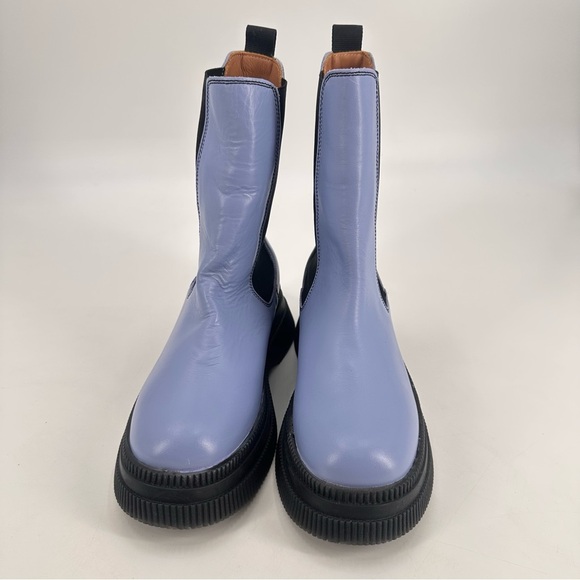 GANNI Creepers Chelsea Boots Blue Size 43 US Women’s 13 - Picture 4 of 9
